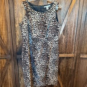 Aa Studio Animal Print Midi Dress